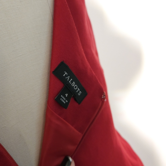 Talbots red dress - Picture 2 of 4